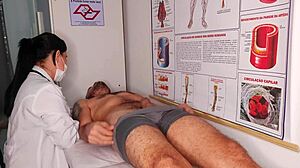 I showed my cock to the nurse right in front of her face