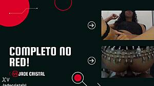 Mature Brunette Flashes Ass in Fishnets