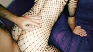 A couple films their homemade video