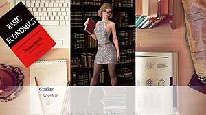 Emma's Big Tits Creampied in Library!