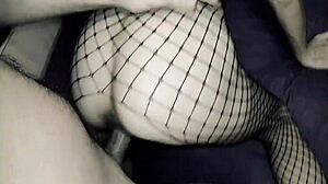 A couple films their homemade video