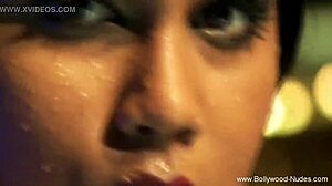 Pretty Asian Woman Cleanses Naked Body