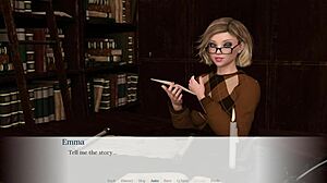 Emma's Big Tits Creampied in Library!