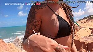 Fucking Hot Dread On White Hill Facing The Sea!