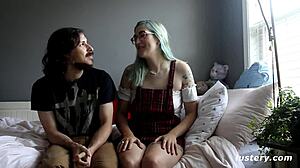 Nurse Greene gets spitroasted and covered in cum 😏