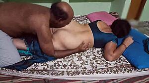 A hot girl is enjoying herself with her boyfriend in a steamy session