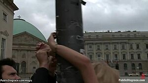 Yo, Blonde Gang Banged Hard in Public Outdoor!