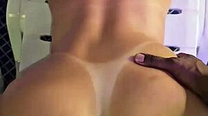 She spreads her big juicy pussy wide, craving that monster black cock to ease her tension in this amateur session.