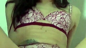 Milf moans deeply with dildo in bath