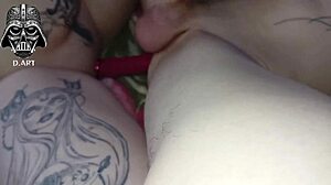 Reversal scene featuring beautiful blonde