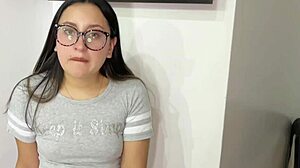 While husband’s away, latina rides brother-in-law’s huge cock in public miniskirt scene