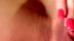 Milf moans deeply with dildo in bath