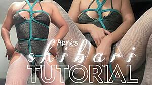 tutorial shibari 2 0 te enseño como hacer un arnés me masturbo frente a la cámara astarioth