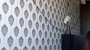 Shemale Teen 18+ Uses Dildo on Sexy Butt While Masturbating in Webcam Session