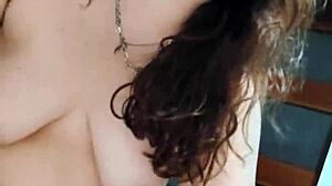 Cute chubby colombian rides cock in her private bedroom