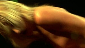 sexy blonde in leather boots gets rough pussy pounding and ass licking