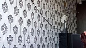 Shemale Teen 18+ Uses Dildo on Sexy Butt While Masturbating in Webcam Session