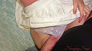 A man teaches his step daughter to appreciate a woman's body