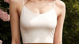 ai girls feel sexy in slutty underwear and panties barefoot