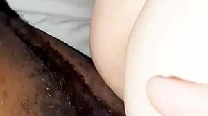 Chubby trailer park milf indulges big black cock while husband’s away