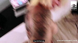 i share my blowjob with harleen van hynten during stevenshame dating in hotel