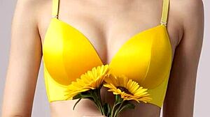 ai girls feel sexy in slutty underwear and panties barefoot