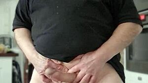 Chris strips slowly, whispering dirty words with ripped clothes