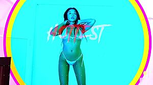 Alex Kane's captivating striptease and lapdance performance
