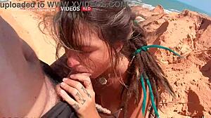 Fucking Hot Dread On White Hill Facing The Sea!