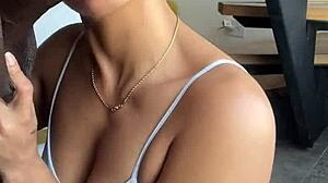 Holy Cow! I Craved a Massive Cock in My Mouth and Got It, Amateur Brazilian Couple Nysdel Goes Wild!