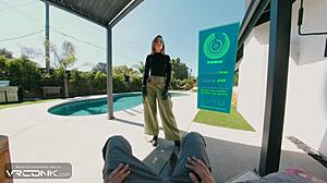 VR Conk redhead Kim deepthroats huge cock