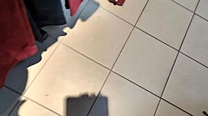 Italian stepmother flashes hairy pussy and ass in dressing room