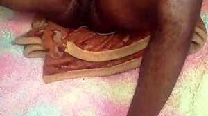 she rides mature ebony milf hard at home