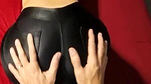 this insane wife dressed sexy is craving to call her lovers karina and lucas for some wild action