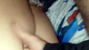 Amateur couple engages in intense fucking with girlfriend's big ass squirting wetly