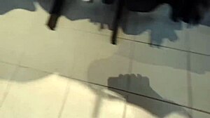 Italian stepmother flashes hairy pussy and ass in dressing room