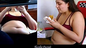 Piggy Gaining Weight While Studying Teaser With Farting Fetish