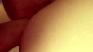 Shaved pussy creampie with cumshot orgasm, cute taboo moaning on cock