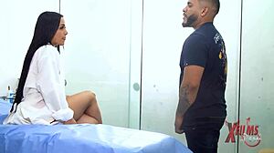 Curvy urologist banged hard by Peruvian with huge dick