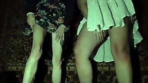 so, these girlfriends are having retro orgasms in their homemade video, it's passionate and all