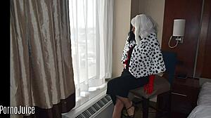 Cruella Takes Brutal Black Cock Creampie on Sunday Night