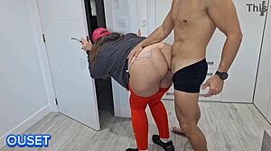 Blonde Latina Stepmom's Huge Ass Worshiped Before Dawn