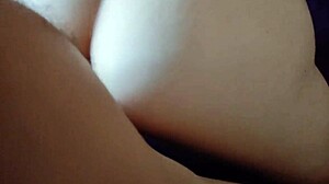 I give my wife a deep throat blowjob and finger her ass