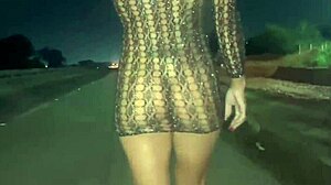 Wife Flashing Hot Body in Public!