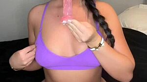 my slutty british gf blows me and masturbates with toys