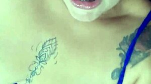 Wife admits cheating, husband cums on her tits in excitement