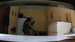 homemade black guy with white girl action