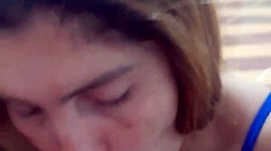 Wife admits cheating, husband cums on her tits in excitement