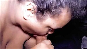 Girl with big tits sucks long dick until cum fills her mouth