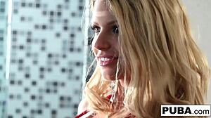 Brooklyn teases seductively with her flawless big boobs